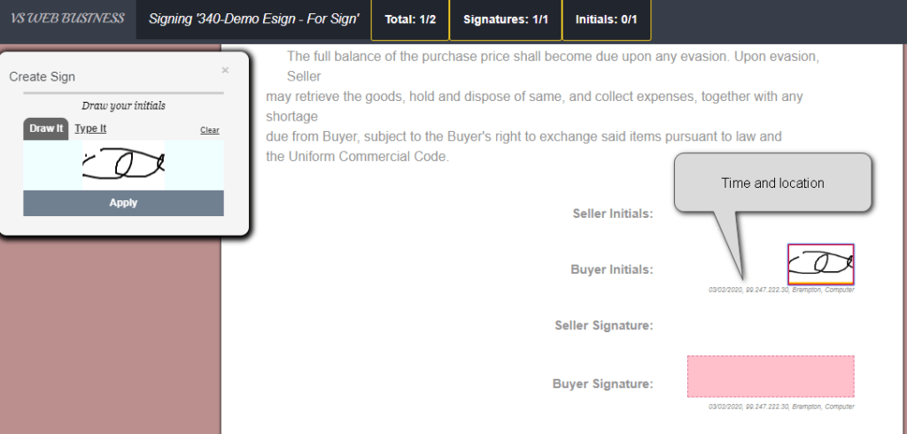 Document E-Signature, built-in ALL-IN-CRM