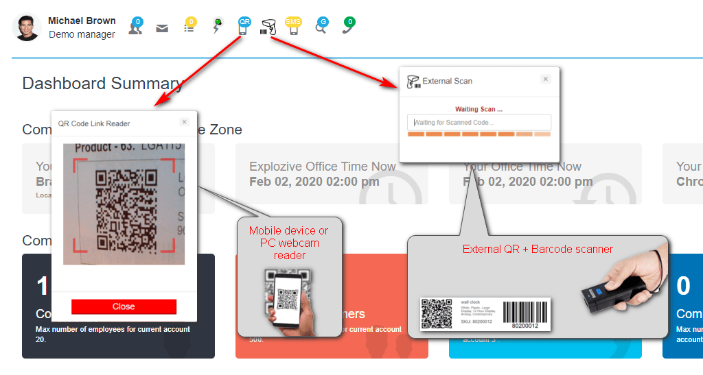 Scanning QR and Barcodes