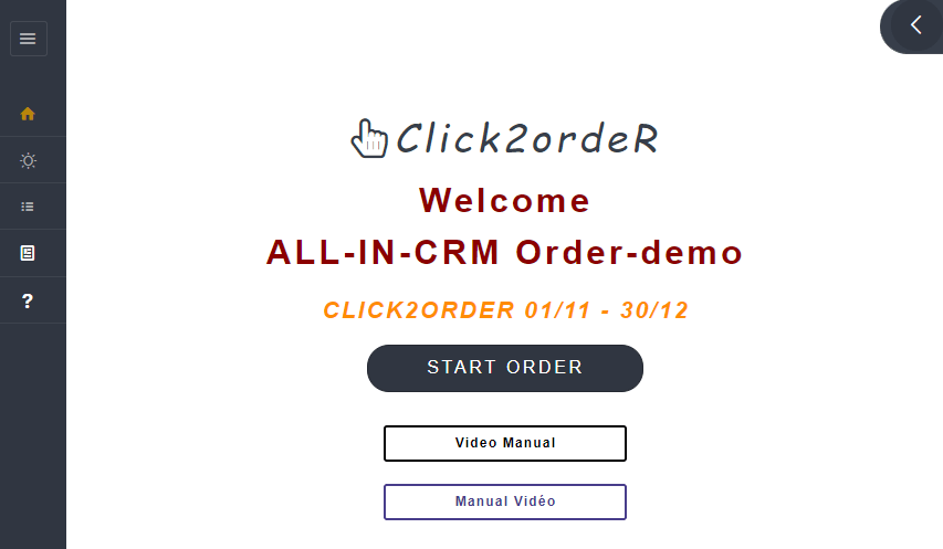 New Unique Sales Tool for salesperson, Click2Order