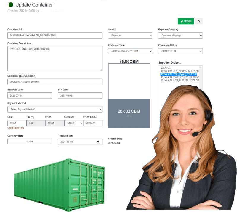 Container Load calculator