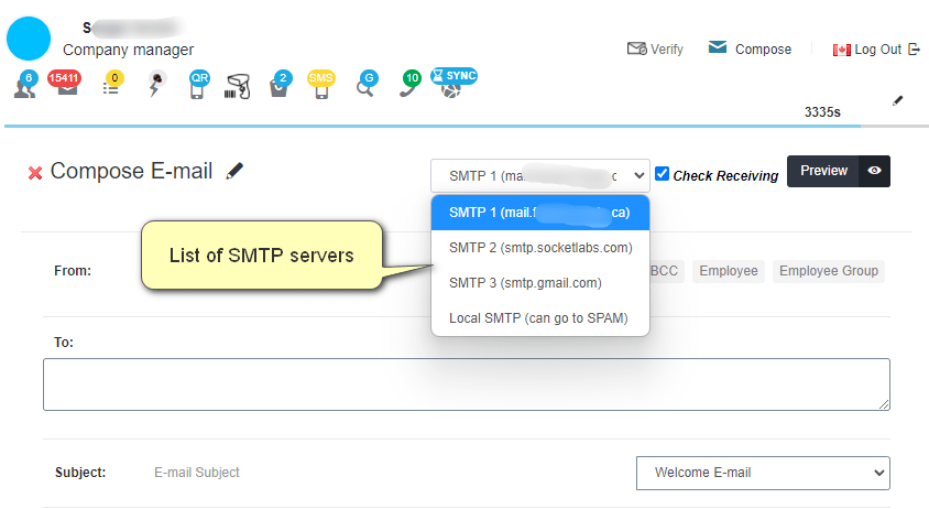 Multiple Outgoing mail Servers