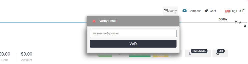 E-mail verification module